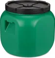 Garronda Weithalsfass 40 Liter Futtertonne mit Deckel ohne Dichtung– BPA-freier HDPE Futterbehälter für Wasser, Lagerung, Tierfutter, Sauerkraut und Gurken GD-0142