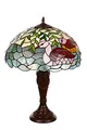 Lampe im Tiffany-Stil 16 Zoll Libelle, Schmetterling edel, Rose Dekorationslampe, Tiffany Stil, Glaslampe, Leuchte,Tischlampe, Tischleuchte (Tiff 194 Ente)
