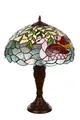 BIRENDY Stehlampe Lampe im Tiffany-Stil 16 Zoll Libelle Tiere Rose Tischlampe