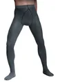 Herren Strumpshose 'Strips' Männerstrumpfhose gestreift, Farbe:Grau;Größe:XL