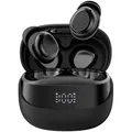 Blackview AirBuds 9 Smart LED Power Display PNC Rauschunterdrückung Schlafmodus In-Ear TWS Ohrhörer Schwarz