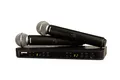 Shure BLX288/SM58 UHF Wireless Mikrofonsystem - Perfekt für Kirche, Karaoke, Gesang - 14-Stunden Akkulaufzeit, 100m Reichweite | Enthält (2) SM58 Handheld Vocal Mics, Dual Channel Receiver | S8 Band