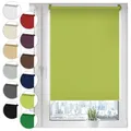 Verdunkelungsrollo Klemmfix ohne Bohren 70cm x 100cm Olivegrün Verdunklungsrollo Fensterrollo Rollo Seitenzugrollo Klemmrollo für Fenster & Tür