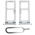 IS-TECK SIM-Kartenhalter Ersatz SIM-Tray Kompatibel mit Samsung Galaxy S10 / Plus Dual inklusive SIM-Nadel SIM-Kartensteckplatz (Prism Blau)