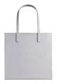 Ted Baker Soocon Crosshatch Large Icon Bag Shopper Tasche Light Grey hellgrau