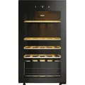 HAIER HWS34GGH1 50 SERIE 3 Weinklimaschrank (90 l EEK G, Glas Schwarz)