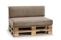 FAVRE Palettenkissen CosyRib Ribcord Garten Set PFLA(Sitzkissen 120x80+Rückenlehne 120x40), Kissen