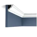 Orac Decor Eckprofil CX110 Zierleiste Profile Stuck Decken-Leisten Eckleiste 2 m (Profilleiste, 1-St., Stuckleiste, Eckleiste, Deckenleiste, Zierleiste, 2 m), Profilleiste weiß 4.1 cm x 200 cm x 4.5 cm