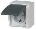 REV-Ritter Feuchtraum Aufputz Steckdose AquaForm, IP 44, grau