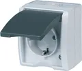 REV 0510211777 AquaForm Steckdose-Feuchtraumsteckdose IP44 Einpolig Aufputz