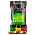 Hallingers Genuss Manufaktur Feinkost Geschenk-Set - wertig in der Wundertüte "Gute Besserung" kleiner Genesungsgruß mit 3 Tees Kräutertee, Früchtetee & Roibuschtee, Geschenkidee für Frauen Männer