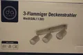 Deckenstrahler Spotleuchte Deckenlampe Wohnzimmer Flur schwenkbar,3flammig, GU10