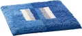 Erwin Müller Badematte WC-Vorlage "Korfu", Höhe 20 mm, eckig, Streifen, blau