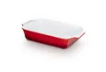 KHG Auflaufform mittelgroß 34 cm Rot 3-4 Personen, Steingut, (1-St), Antihaft (mit Emaile glasiert)