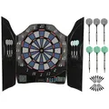 Elektronische Dartscheibe Bull Legend 1-8 Spieler 6 Softdart Pfeile Dartschrank