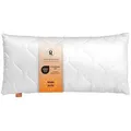 sleepling Kopfkissen Basic 100, in 40x80 cm, 80x80 cm und vielen weiteren Größen, Füllung: Kunstfaserfüllung, Bezug: 100% Mikrofaser, Seitenschläfer, Rückenschläfer, Bauchschläfer, auch als Set erhältlich, orthopädisch, waschbar bis 60°C, Füllmenge anpassbar weiß 50 cm x 90 cm