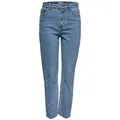 ONLY 7/8-Jeans (1-tlg) Fransen blau 27