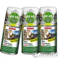 3x 100ml SONAX  KLIMAPOWERCLEANER ANTIBAKTERIELL GREEN LEMON KLKIMAREINGER