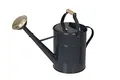 Garden Tool Brothers Gießkanne British Can Classic 9 Liter in Anthrazit mit Holzgriff