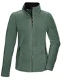 killtec Damen Fleecejacke mit Stehkragen KOW 3 WMN FLC JCKT, grüngrau, 44, 43293-000