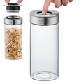 SILBERTHAL Vorratsdosen Glas mit Deckel 1300 ml - Vorratsgläser mottensicher für luftdichte & auslaufsichere Aufbewahrung in der Küche