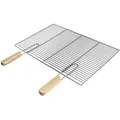 Ecd Germany Rechteckiger Edelstahl Grillrost Mit Abnehmbaren Griffen 60 X 40 Cm - Robust & Rostfrei - Für Grillkamin Buschbeck Gasgrill Feuerschalen Feuerkorb - Edelstahlgrillrost Grill Rost Zubehör