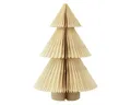Viana Weihnachtsmann Papier Weihnachtsbaum Tannenbaum Creme Gold 30cm Dekoration