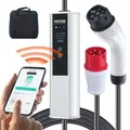 VEVOR Typ2 EV Ladekabel 16A 3,68kW(einphasig)/11kW(dreiphasig) Elektroauto Ladegerät IP66 Wallbox 7,5m Kabel Ladekabel 4 Stufen der Stromanpassung