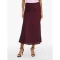 Vila Maxirock VIELLETTE HW LONG SKIRT - NOOS Kunstfaser rot 40