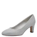 Tamaris Damen Pumps mit Blockabsatz, metallic, 39 EU