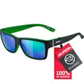 ALPINA KACEY - Verspiegelte und Bruchsichere Sonnenbrille Mit 100% UV-Schutz Für Erwachsene, black matt-green, One Size