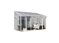 Palram - Canopia SanRemo Wintergarten, weiß in cm H 285-310 cm x B 295 cm x T 430 cm