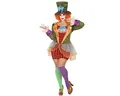 ATOSA | Verrückter Hutmacher Kostüm für Damen | Enthält ein originelles Kleid mit hohem Hut | Alice im Wunderland Kostüm | Für Mottoparty, Karneval | Ikonischer Charakter | XL