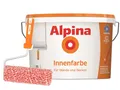 Alpina Innenfarbe Weiß + Farbroller - weiße Wandfarbe, waschbeständig, diffusionsfähig & geruchsarm für Wände & Decken - 10L