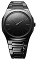 D1 Milano Ultradünnes Schwarzes Spiegelzifferblatt (38 Mm) / Schwarzes UTBU09