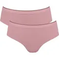 sloggi Hipster GO Sense (2er Pack) superweicher Modalmix, flache Kanten, elastisch, nahtlos rosa XL