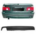 Heckansatz Diffusor Heckdiffusor Heckschürzeneinsatz im Sport Look für 5er E39 schwarz matt, Schalldämpferausgang linke Seite passend für BMW 5er E39 Limo/ Touring, Bj.: 1995-2003