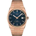 Tissot T-Classic PRX Powermatic 80 T137.407.33.041.00 - Wabenstruktur,blau,rosegoldfarben - 40mm