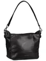 FREDsBRUDER Leder Schultertasche Umhängetasche My Forever Friend Hobo Black schwarz