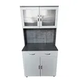 HTI-Line Küchenbuffet Blanca Küchenschrank Hochschrank Beton Weiß