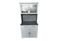 HTI-Line Hochschrank Küchenbuffet Blanca (Stück, 1-St., 1x Schrank Blanca, ohne Dekoration) Küchenschrank Hochschrank
