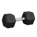 HOMCOM Hanteln mit gerändeltem Griff, Kurzhantel aus Gusseisen, 1 x 17,5kg, Kurzhanteln für Männer und Frauen, Dumbbell für Zuhause, Fitnessstudio, Krafttraining