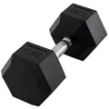 Kurzhantel Hexagon Gummihantel 17,5kg Fitness Gewichte aus Gusseisen für Zuhause