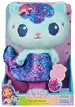 DREAMWORKS GABBY'S DOLLHOUSE - 25 cm große Plüsch-Katze MerCat (deutsch: Meerkätzchen), Premium Plüschtier mit beweglichem Meerjungfrauenflosse, geeignet für Kinder ab 3 Jahren