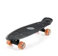 monzana Skateboard mit LED-Rollen, Monzana Skateboard 22 Zoll ABEC 7 Retro Pennyboard 100kg belastbar