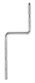 Meinl Percussion Rod Gewinkelt Stange - Gewinkelter Stab - Z-Form - Gewindespitze für 0,375 Zoll Gewinde - Stahl, Verchromt (MC-TR3)