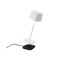 Zafferano Ofelia Pro Weiß Wiederaufladbare und dimmbare LED-Tischlampe - 2200-2700-3000K - 9h Maximalleistung