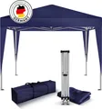 Kronenburg Faltpavillon 2x2m - Wasserfest, UV-Schutz 50+, 0 Seitenteile, blau