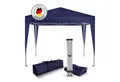 Kronenburg Partyzelt Faltpavillon 2x2 m wasserdicht - Partyzelt stabil, UV-Schutz 50+, mit 0 Seitenteilen, Wetterfester Schutz, Leichter Aufbau, Inklusive Tragetasche & Zubehör