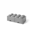 NHG LEGO Auszieh-Aufbewahrungsbox Brick Drawer 8 - Medium Stone Grey, 50 x 25 cm